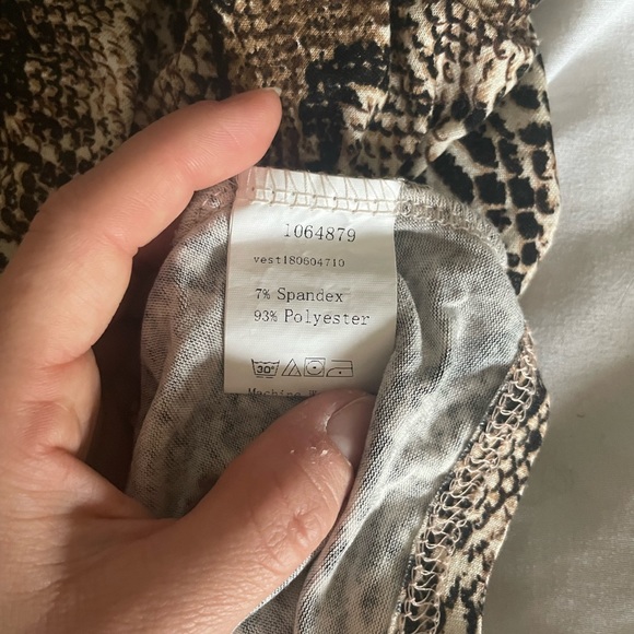 Shein Snake Tank Top Crop (matching skirt available on my page) - Picture 2 of 3